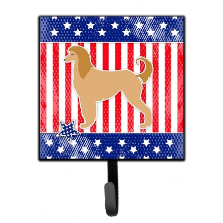 Jensendistributionservices USA Patriotic Afghan Hound Leash or Key Holder MI1710769